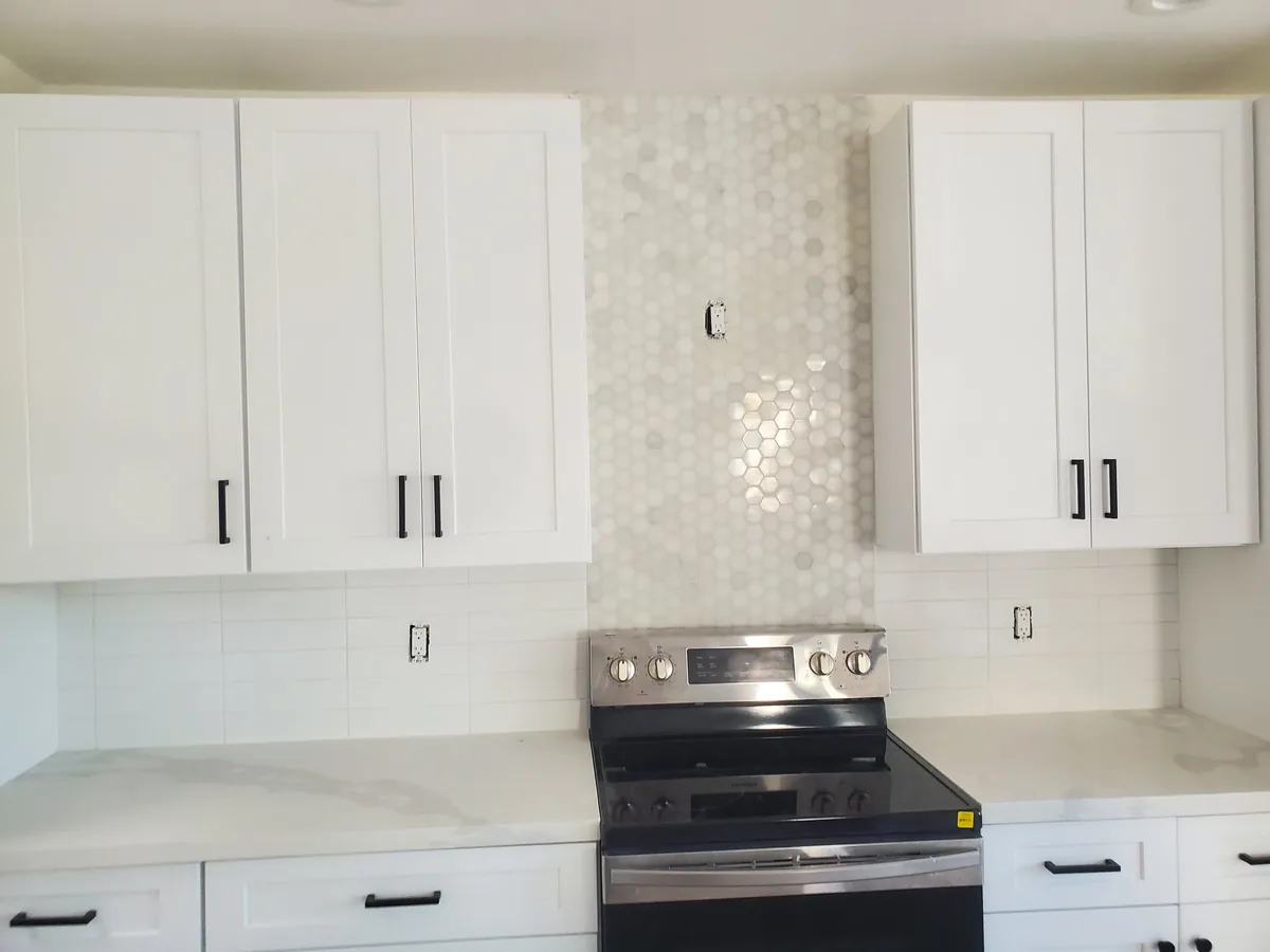 Subway Tile Backsplash Subway Tile Backsplash with Décor | Albaner Tile and Stone Phoenix